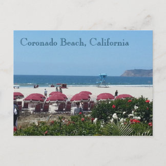 Coronado Beach in Hotel Del Coronado Briefkaart