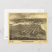 Coronado Beach San Diego California (1880) Briefkaart (Voorkant / Achterkant)