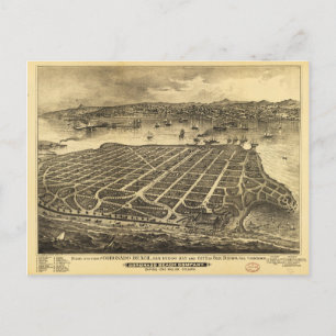 Coronado Beach San Diego California (1880) Briefkaart