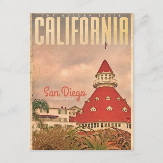  Coronado Beach Travel Briefkaart (Voorkant)