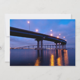 Coronado Bridge in Dusk Bedankkaart