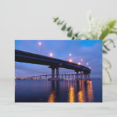Coronado Bridge in Dusk Bedankkaart (Staand voorkant)
