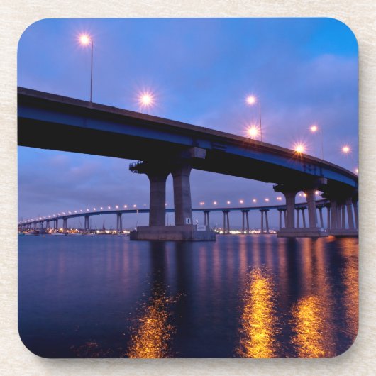 Coronado Bridge in Dusk Bier Onderzetter (Voorkant)