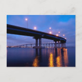 Coronado Bridge in Dusk Briefkaart (Voorkant)