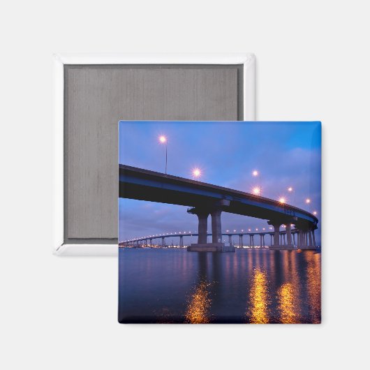 Coronado Bridge in Dusk Magneet (Voorkant / Achterkant)