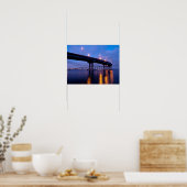 Coronado Bridge in Dusk Poster (Keuken)