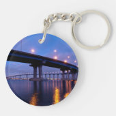 Coronado Bridge in Dusk Sleutelhanger (Achterkant)