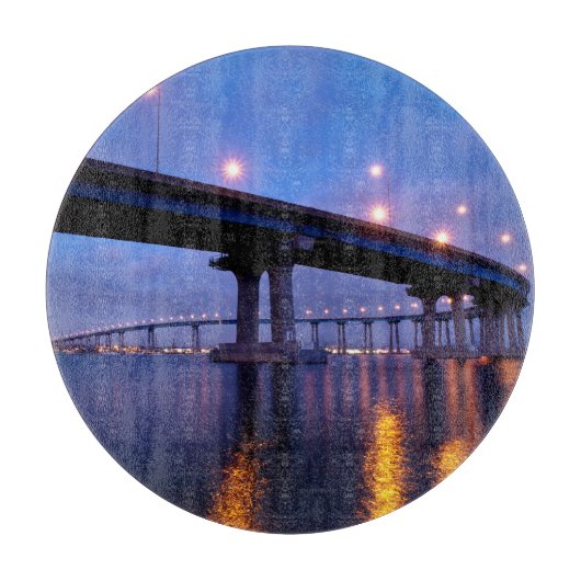 Coronado Bridge in Dusk Snijplank (Voorkant)