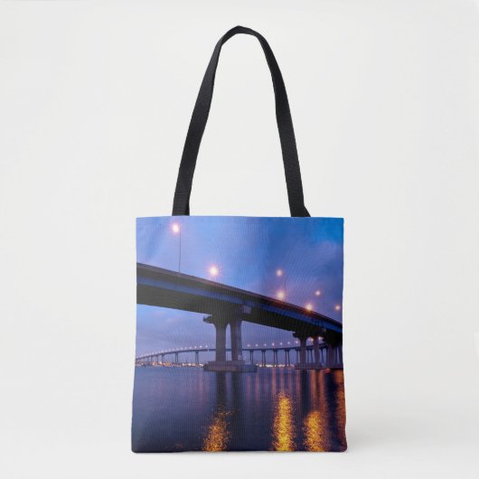 Coronado Bridge in Dusk Tote Bag (Voorkant)