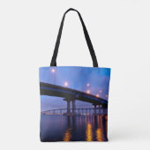 Coronado Bridge in Dusk Tote Bag (Achterkant)