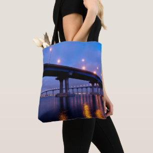 Coronado Bridge in Dusk Tote Bag