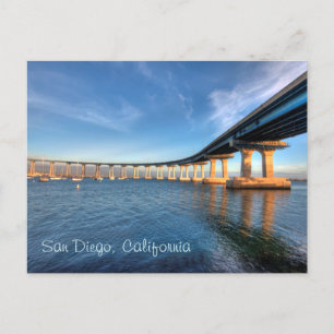 Coronado Bridge in het Briefkaart San Diego