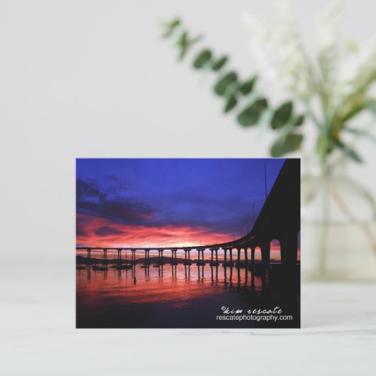 Coronado Bridge Sunrise Briefkaart (Staand voorkant)