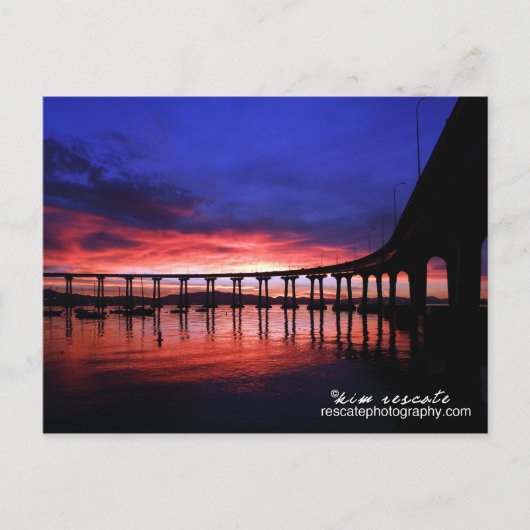 Coronado Bridge Sunrise Briefkaart (Voorkant)