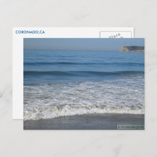 CORONADO, BRIEFKAART CALIFORNIA (Voorkant / Achterkant)