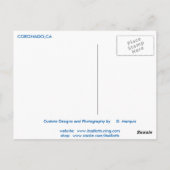 CORONADO, BRIEFKAART CALIFORNIA (Achterkant)