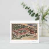 Coronado, CA - Bird's Eye of Hotel del Coronado Briefkaart (Staand voorkant)