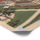 Coronado, CA - Bird's Eye of Hotel del Coronado Poster (Hoek)