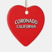 Coronado California Keramisch Ornament (Rechts)