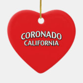Coronado California Keramisch Ornament (Achterkant)