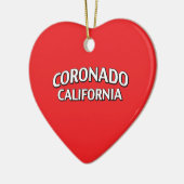 Coronado California Keramisch Ornament (Links)