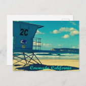 Coronado California Life Guard Tower Briefkaart (Voorkant / Achterkant)