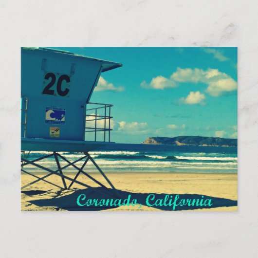 Coronado California Life Guard Tower Briefkaart (Voorkant)