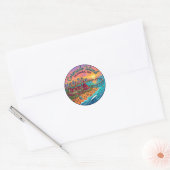 Coronado-eiland VS Ronde Sticker (Envelop)