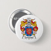 Coronado Family Crest Ronde Button 5,7 Cm (Voorkant /achterkant)