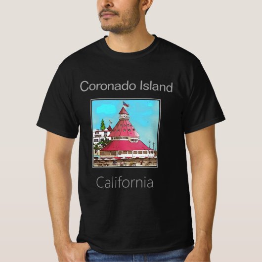Coronado Island, Californië T-shirt (Voorkant)