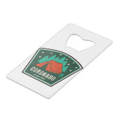 Coronado National Forest Camping Creditkaart Flessenopener (Achterkant Gekanteld)