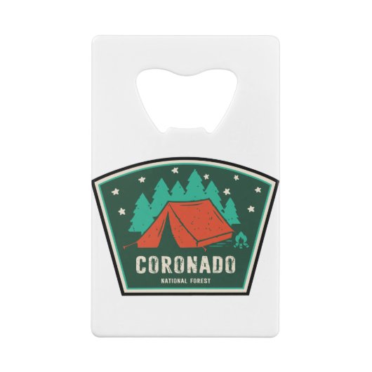 Coronado National Forest Camping Creditkaart Flessenopener (Achterkant)