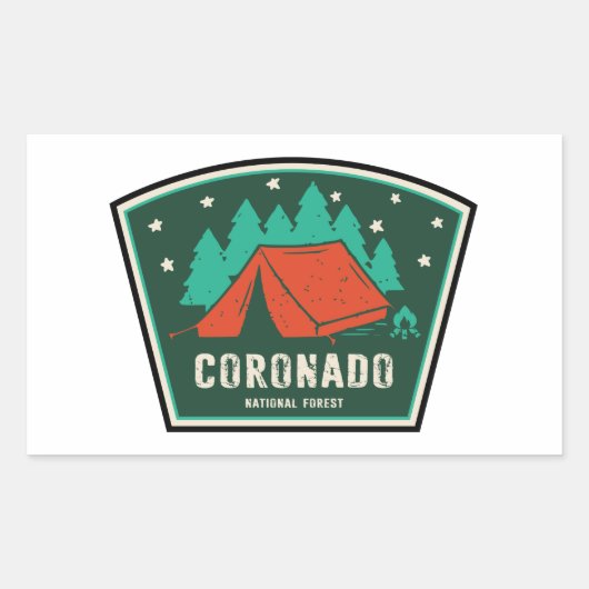 Coronado National Forest Camping Rechthoekige Sticker (Voorkant)