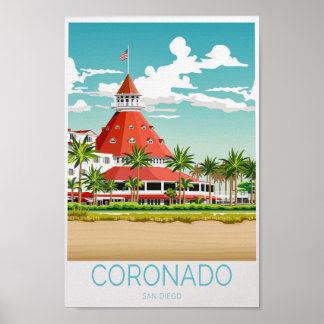 Coronado San Diego Travel Poster Californië Reizen