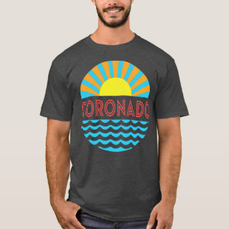 Coronado strand zon en golven t-shirt