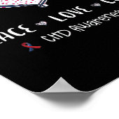 Coronary Heart Disease Ribbon Chd Awareness Month  Poster (Hoek)