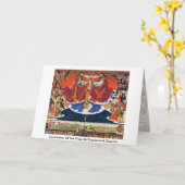 Coronatie Of The Virgin By Enguerrand Quarton Kaart (Gele Bloem)
