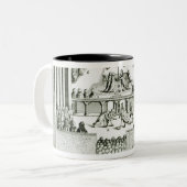 Coronatie van Charles I Tweekleurige Koffiemok (Voorkant links)