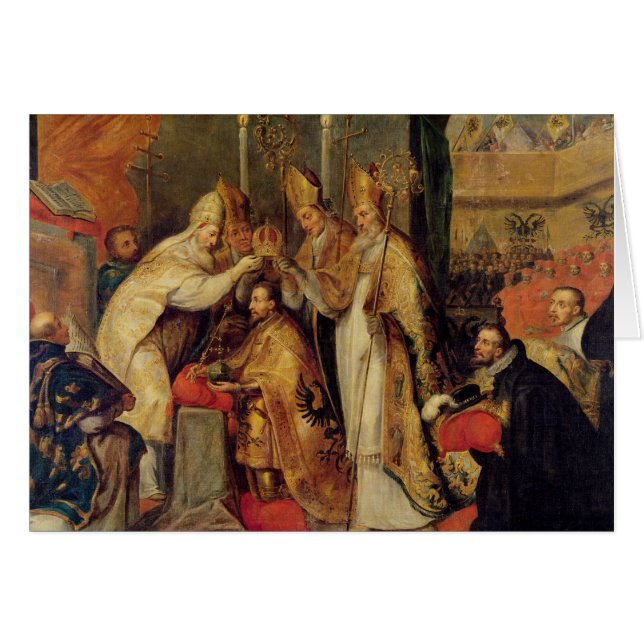 Coronatie van Charles V Heilige Romeinse keizer (Voorkant Horizontaal)