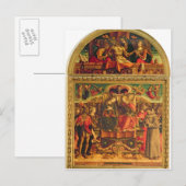 Coronatie van de maagd briefkaart (Voorkant / Achterkant)