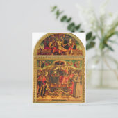 Coronatie van de maagd briefkaart (Staand voorkant)