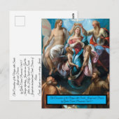 Coronatie van de maagd briefkaart (Voorkant / Achterkant)