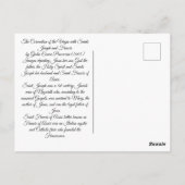 Coronatie van de maagd briefkaart (Achterkant)