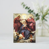 Coronatie van de maagd briefkaart (Staand voorkant)