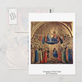 Coronatie van de maagd door Fra Angelico Briefkaart (Voorkant / Achterkant)