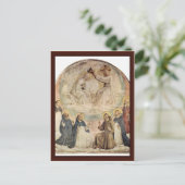Coronatie van de maagd door Fra Angelico Briefkaart (Staand voorkant)