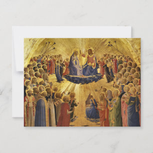 Coronatie van de Maagd door Fra Angelico Briefkaart