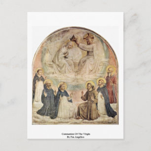 Coronatie van de maagd door Fra Angelico Briefkaart