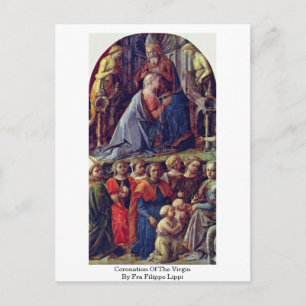 Coronatie van de maagd door Fra Filippo Lippi Briefkaart