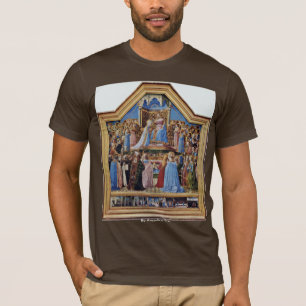 Coronatie van de maagd en scènes van het leven t-shirt